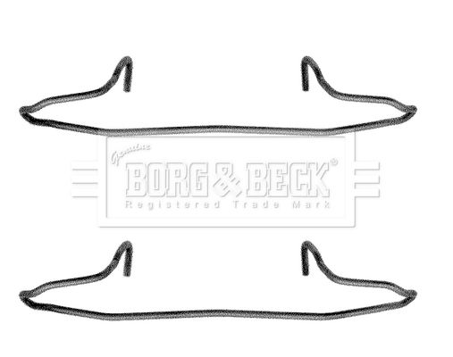 BORG & BECK Комплектующие, колодки дискового тормоза BBK1040